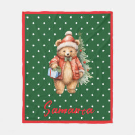 Manta Polar Star pattern christmas bear green red name