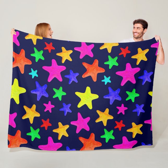 Manta Polar Star Struck 60x80 Fleece Blanket (In situ)
