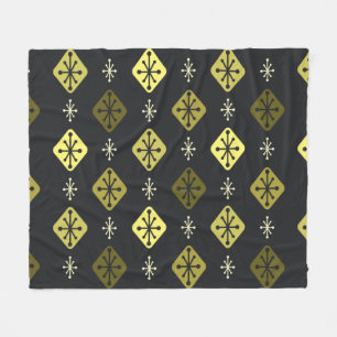 Manta Polar Starbursts Diamonte Amarillo Negro