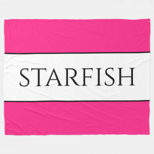 Manta Polar STARFISH Brillante Diversión Cute Candy Rayas Blan