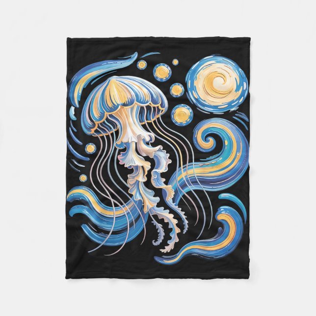 Manta Polar Starry night van gogh jellyfish scuba diving surf (Anverso)