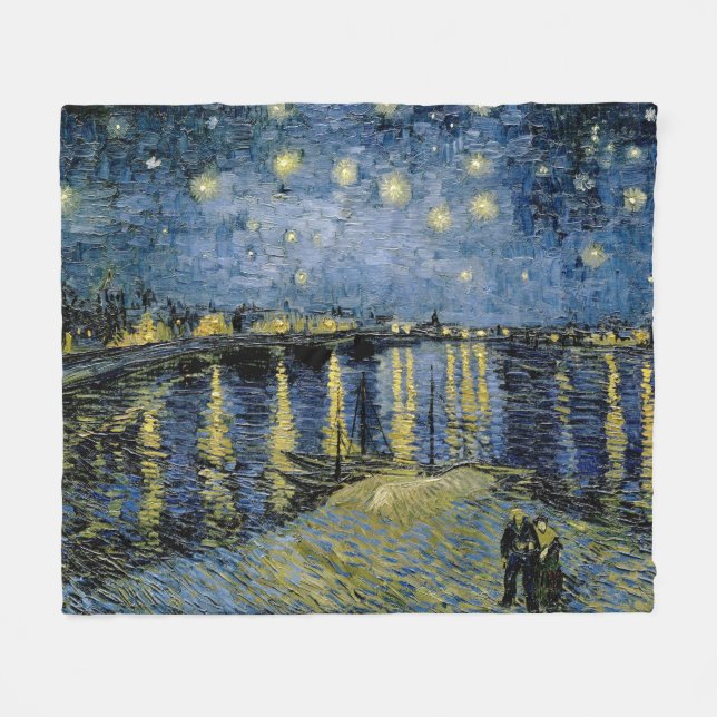 Manta Polar Starry Night Vincent van Gogh (Frente (Horizontal))