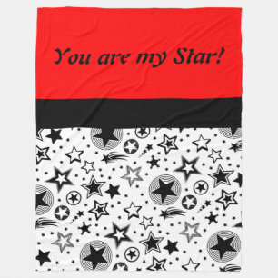 Manta Polar Stars Tattoos negro + tus ideas