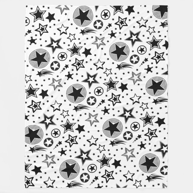 Manta Polar Stars Tattoos negro + tus ideas (Anverso)