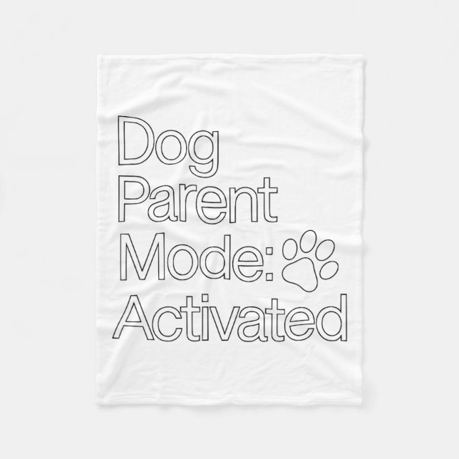 Manta Polar Stay At Home Dog Parent _ Dog Parent Mode Activate (Anverso)