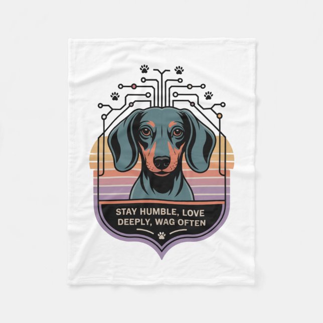 Manta Polar Stay Humble, Love Deeply, Wag Often (Anverso)