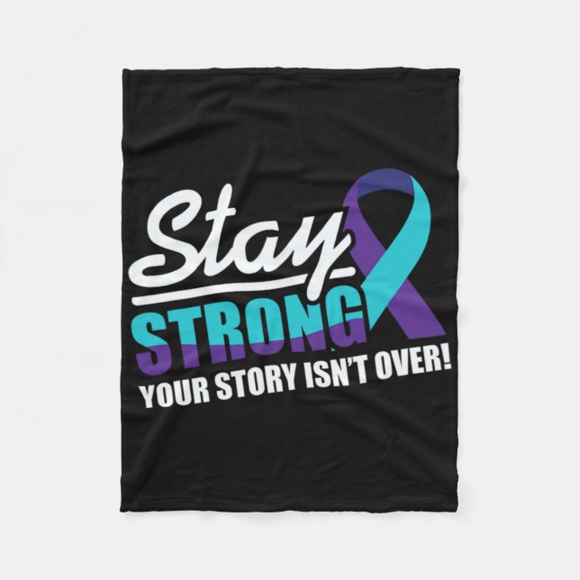 Manta Polar Stay Strong Suicide Awareness Mental Health  (Anverso)