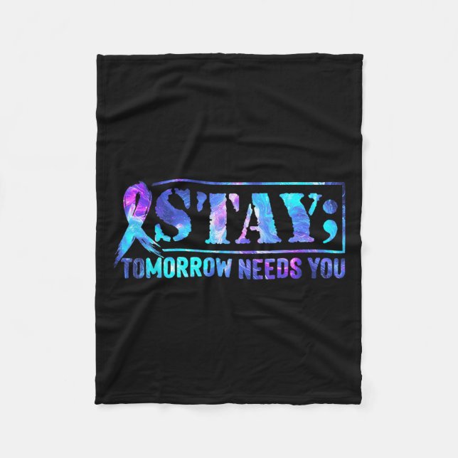 Manta Polar Stay Tomorrow Needs You Semicolon Suicide Preventi (Anverso)