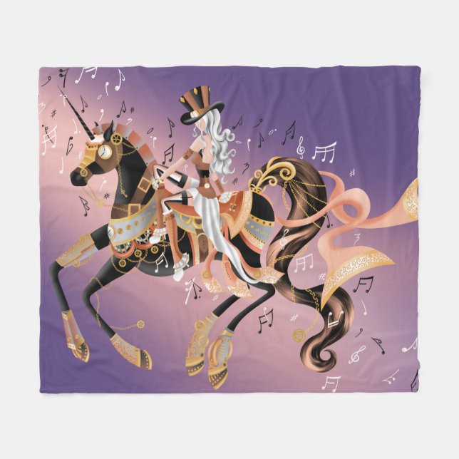 Manta Polar Steampunk Fantasy Art (Frente (Horizontal))