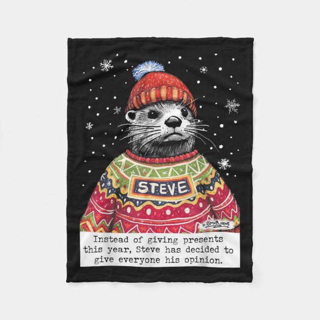 Manta Polar Steve Otter Instead Of Giving Presents This Year  (Anverso)