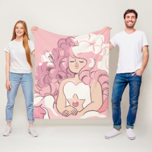 Manta Polar Steven Universe Rosa de Ilustracion de cuarzo