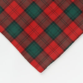 Manta Polar Stewart de Atholl Red and Forest Green Clan Tartán