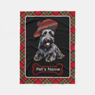 Manta Polar Stewart Scottie Dog Tartan Personalizado Dog