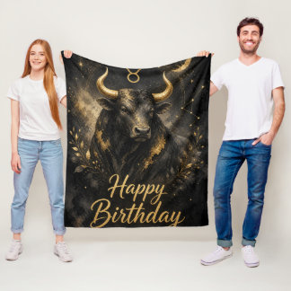 Manta Polar Stier Happy Birthday Sternzeichen Design