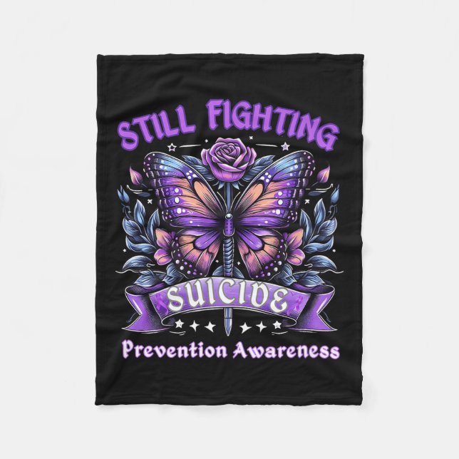 Manta Polar Still Fighting Suicide Prevention Awareness Butter (Anverso)