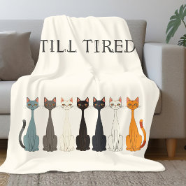 Manta Polar Still Tired Sarcastic Cats | Cat Lady Humor Cream