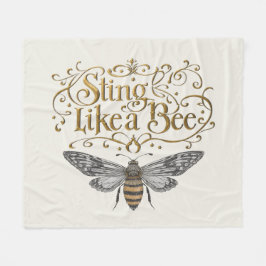 Manta Polar Sting Like A Bee Vintage Fairytale Girl Power Art