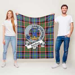 Manta Polar Stirling Clan Badge Tartan Plaid