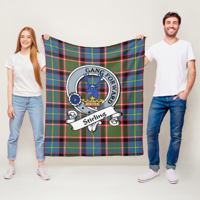 Manta Polar Stirling Clan Badge Tartan Plaid (In situ)