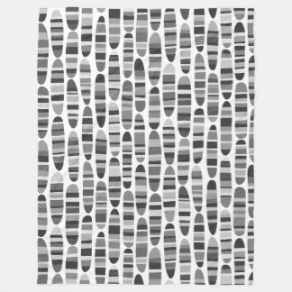 Manta Polar Stripey Strokes 120123 - Blanco y negro