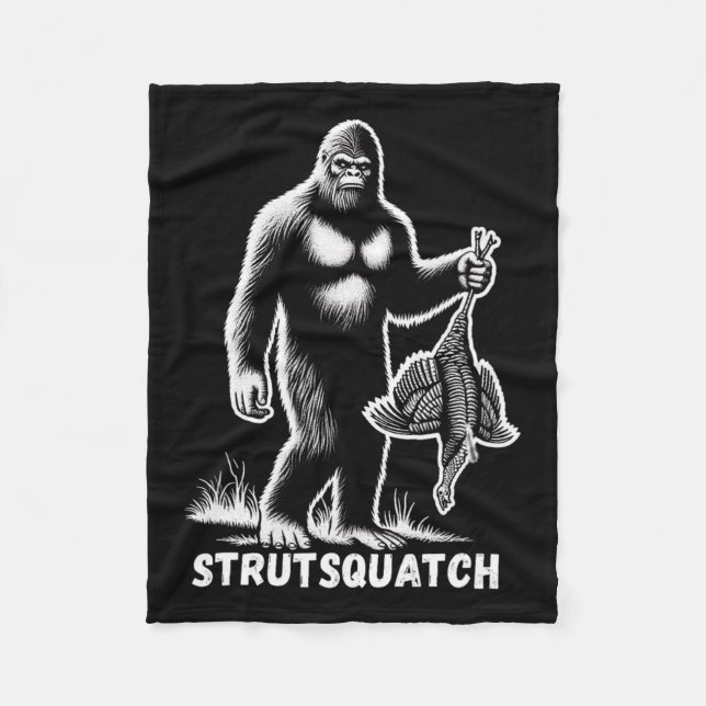 Manta Polar Strutsquatch Bigfoot Sasquatch Juventud divertida  (Anverso)
