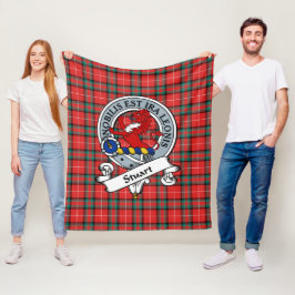Manta Polar Stuart of Bute Clan Badge Tartan Plaid