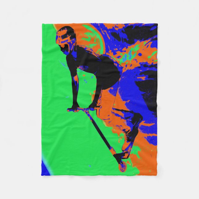 Manta Polar Stunt Scooter Speedster - Scooter Boy Blanket (Anverso)