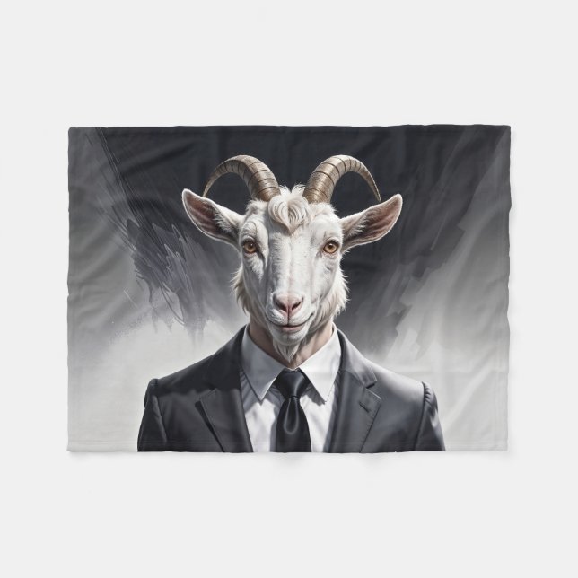 Manta Polar Stylish horned figure in sharp formal attire art (Frente (Horizontal))
