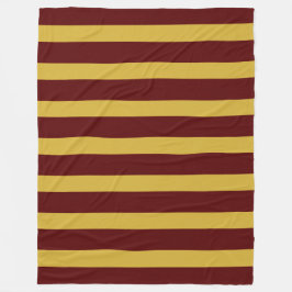 Manta Polar Stylish Maroon and Metallic Gold Vertical Striped