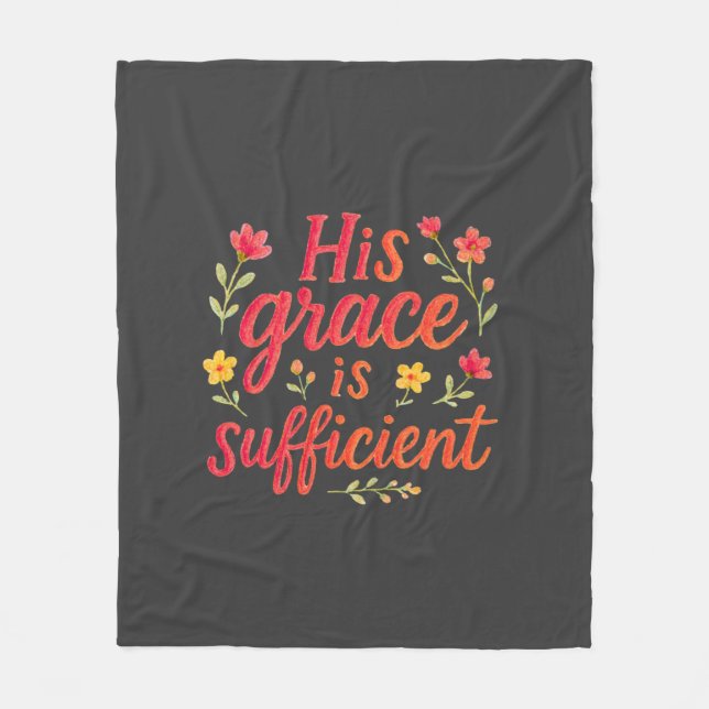 Manta Polar Su gracia es suficiente (Anverso)