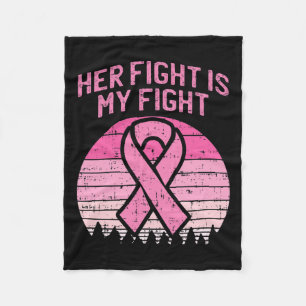 Manta Polar Su Lucha Es Mi Combate Con El Cáncer De Mama