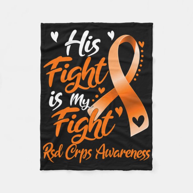Manta Polar Su Lucha Es Mi Conciencia De Rsd Crps (Anverso)