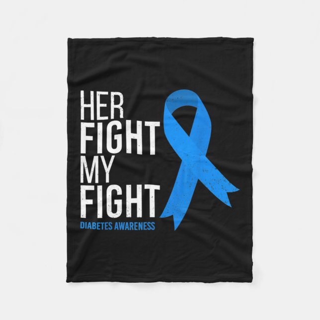 Manta Polar Su lucha es mi lucha contra la diabetes (Anverso)