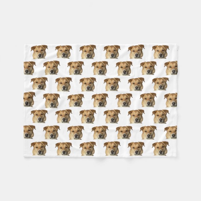 Manta Polar Su Mascota Personalizado de gato de perro fotográf (Frente (Horizontal))