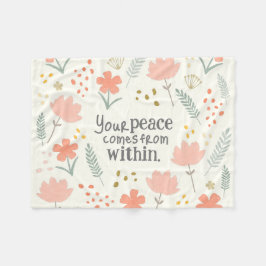 Manta Polar Su paz viene desde adentro - cita inspiradora