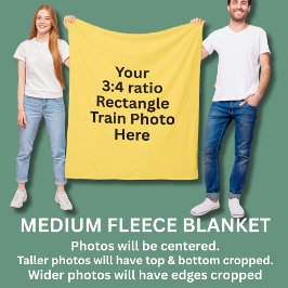 Manta Polar Su propia foto de tren aquí - medio