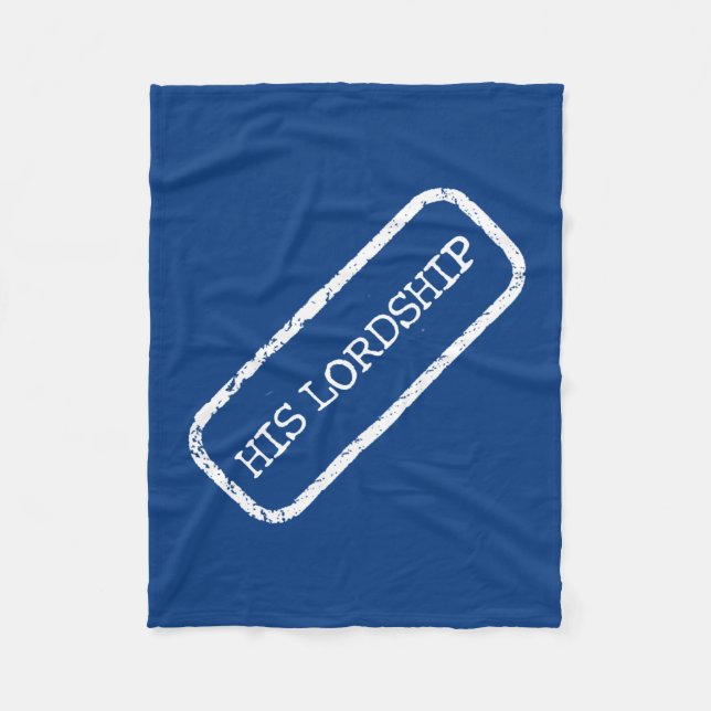 Manta Polar "Su señoría", fleece Blankets (Anverso)