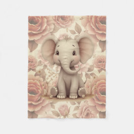 Manta Polar Suave Floral Pastel
