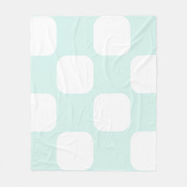 Manta Polar Suave patrón de escudo redondeado verde cian paste