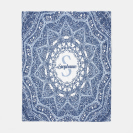 Manta Polar Subdivisión personalizada de árbol azul Mandala