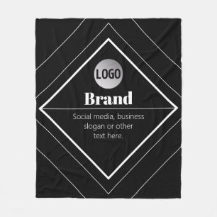 Manta Polar Sube tu logotipo y diseño de texto personalizable