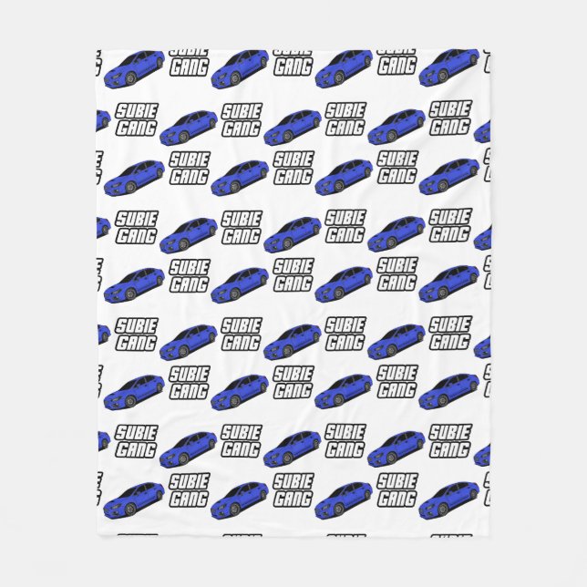 Manta Polar Subie azul (Anverso)