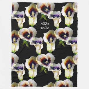 Manta Polar Sublime acuarela Arum Calla Lilies