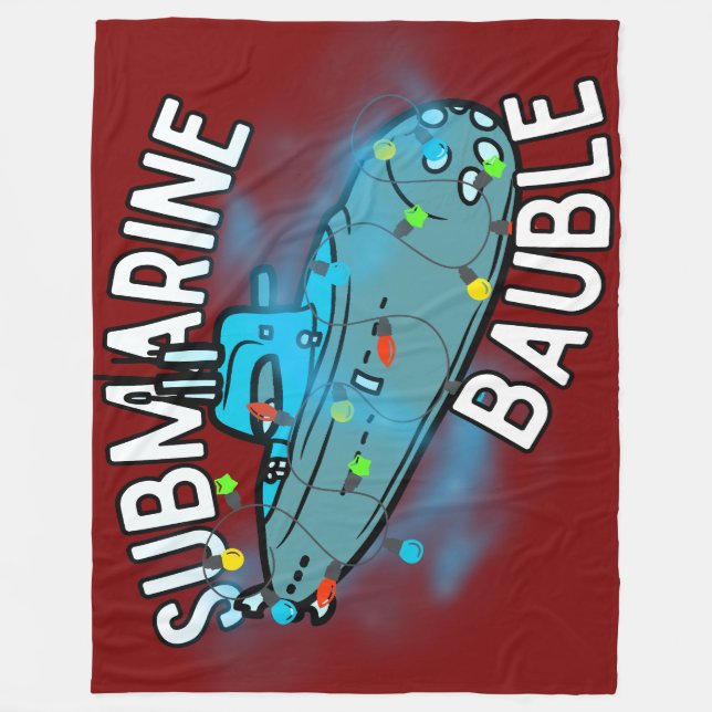 Manta Polar Submarino, bauble, navidades (Anverso)