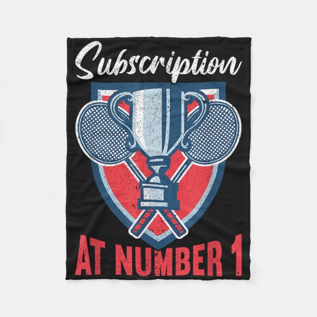 Manta Polar Subscription At Number 1 Funny Badminton  (Anverso)