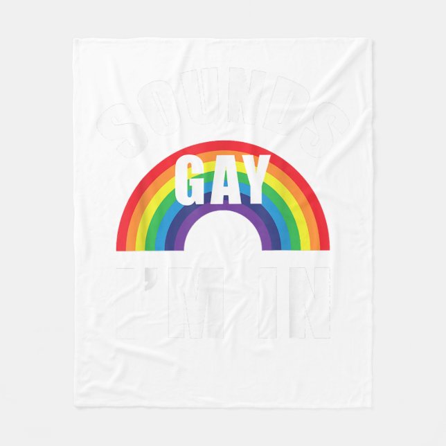 Manta Polar Suena Gay En La Ropa Lésbica Gay De Shirt Graciosa (Anverso)