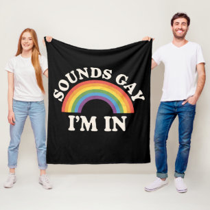 Manta Polar Suena gay estoy en divertido arcoíris del orgullo