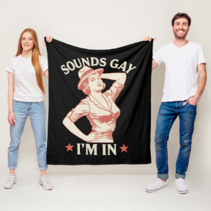Manta Polar Suena Gay Estoy En Vaquera Lesbiana Hola LGBTQ
