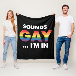 Manta Polar Suena gay, soy arcoíris Orgullo LGBTQ