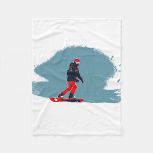 Manta Polar Sueño con el Snowboarder